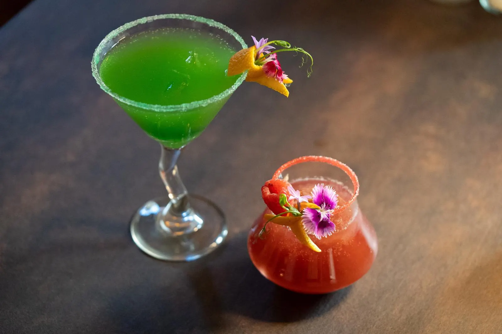 Cocktails maison des Magnolias à Nîmes, mojito et Red Magnolias